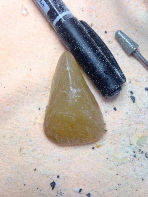 Beeswax Amber Pendant Necklace — material