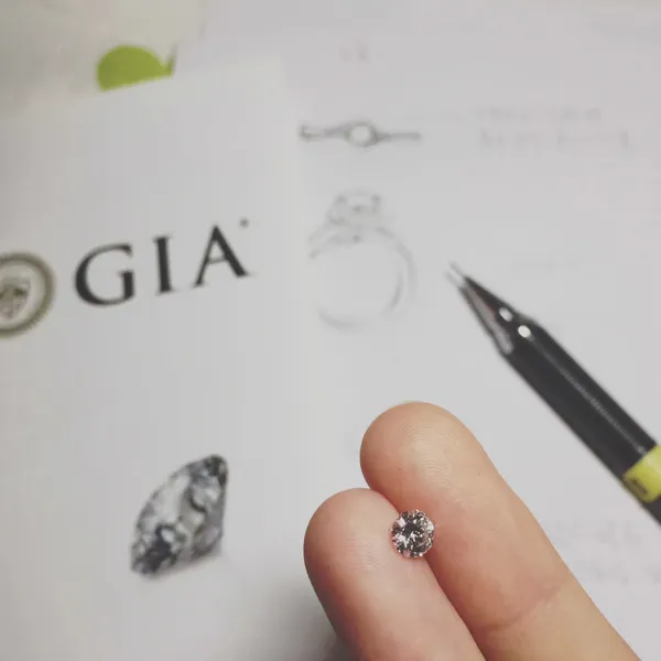 Diamond Jewellery Study — material rough diamond