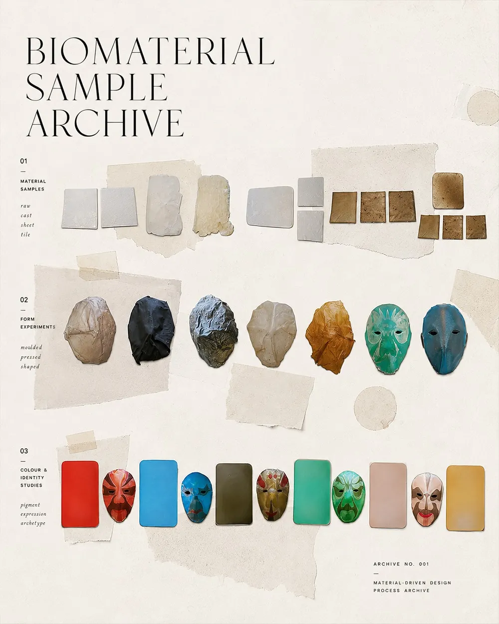 Bio-Material Experiments — sample archive poster